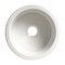 Alfi Brand White Round 18" x 18" Undermount / Drop In Fireclay Prep Sink ABF1818R-W - alternate 6